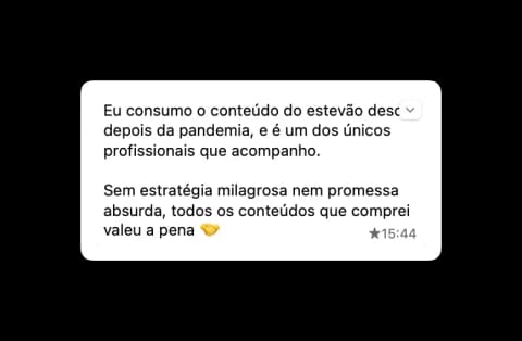 Mensagem de um membro da Comunidade Mentropia (3)