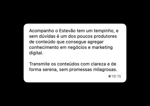 Mensagem de um membro da Comunidade Mentropia (4)